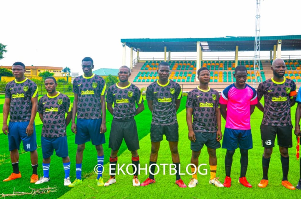 Epe Club's starting lineup vs Epe Ogunmodede Club in the novelty match
