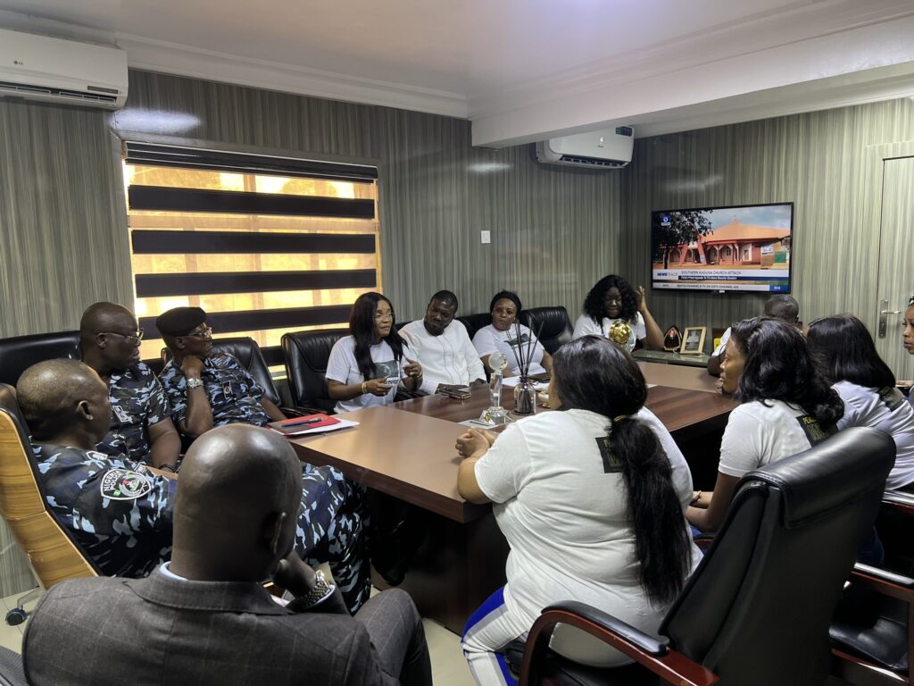 Lagos State Commissioner of Police, CP Idowu Owohunwa meets with #JusticeForMohBad campaigners, including actress Iyabo Ojo, comedian Bukunmi Adeaga-Ilori, better known as Kiekie, and other celebrities on Wednesday, September 20, 2023