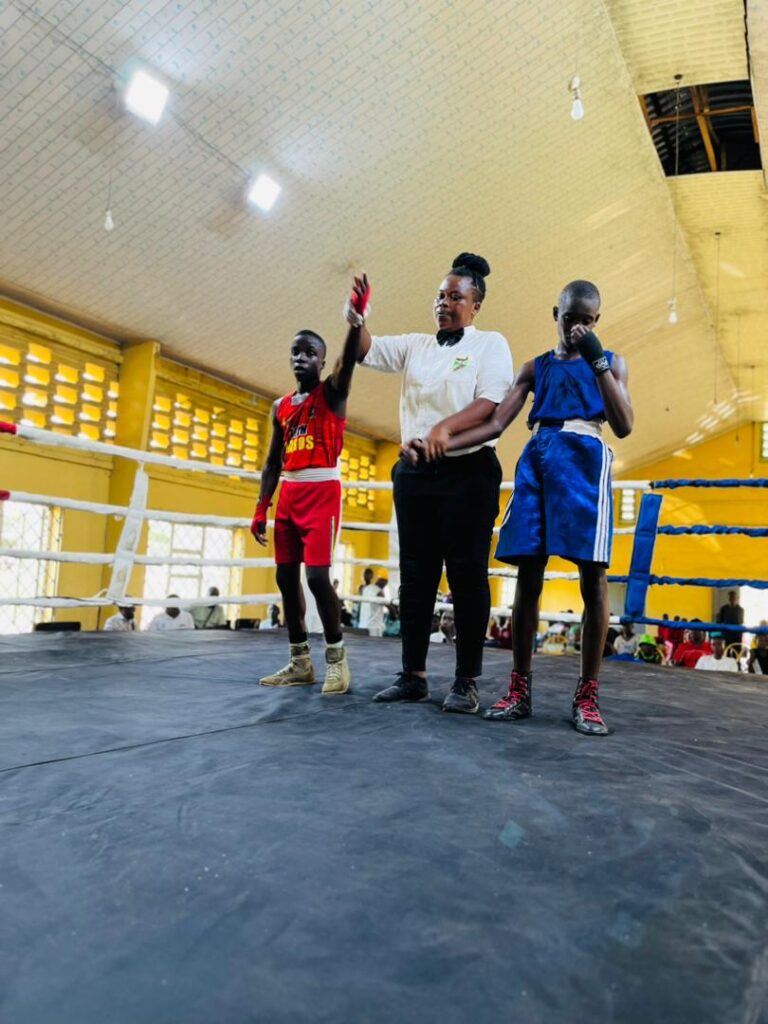 Mayowa Ayomide of Team Lagos pulled off a knockout victory to win gold medal at the National Youth Games, Asaba 2023
