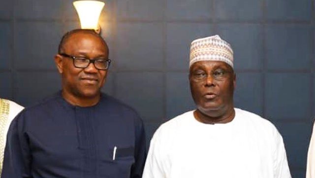 LP candidate, Peter Obi and PDP candidate, Atiku Abubakar