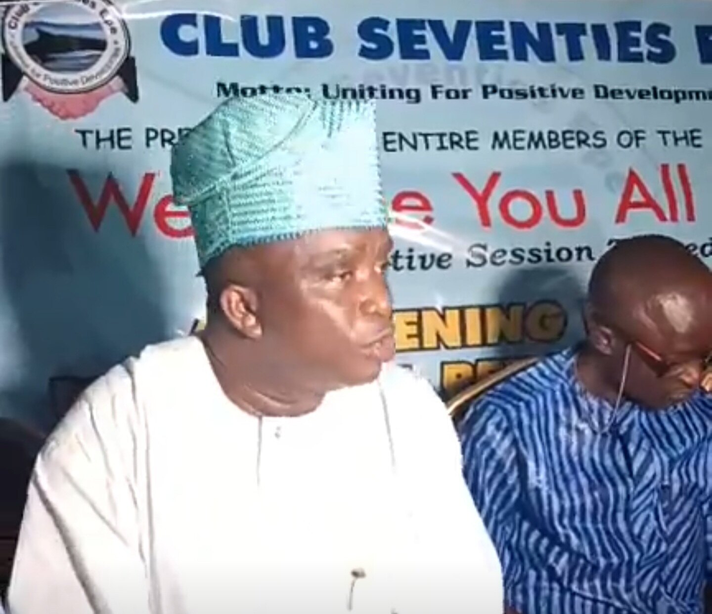 Hon. Abiodun Tobun at Club Seventies, Epe's maiden interactive session