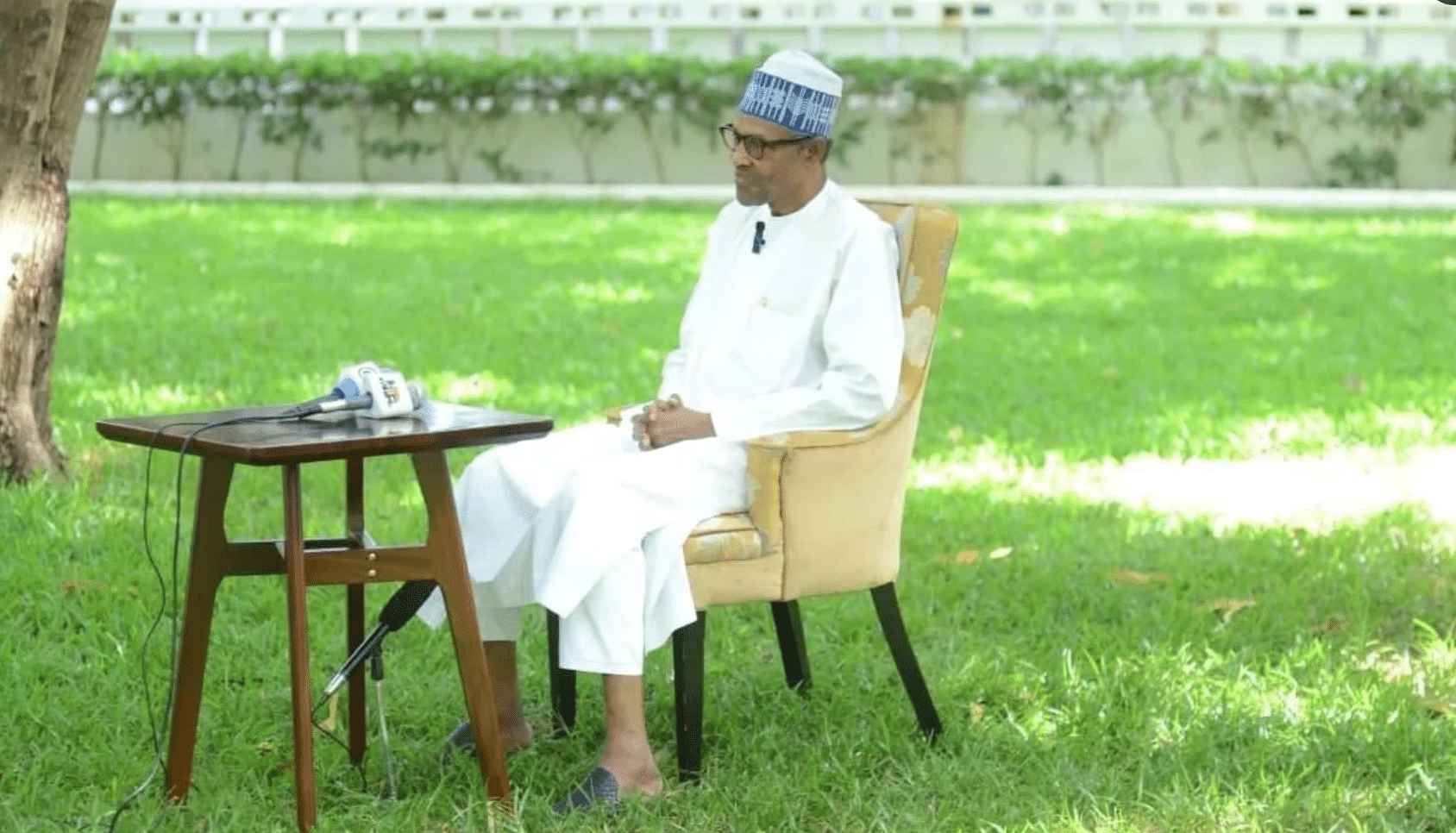 EKO HOT BLOG reports that Former Nigerian President, Muhammadu Buhari, has sparked mixed reactions on social media over a recent interview with media outlets. This online media platform gathered that former presidential aide, Bashir Ahmad, took to his X handle to share a photo of Buhari during an interview on the 63rd Nigeria Independence anniversary. EDITOR’S PICKS Police Investigate Alleged Poisoning Of Tinubu’s Minister Reactions As Lady Pushed Out Of Vehicle Dies In Abuja BREAKING: Tribunal Affirms Agbu Kefas As Elected Taraba Governor Sharing the photo, Bashir wrote: “His Excellency, Muhammadu Buhari, granted an exclusive interview to the NTA, FRCN, DW, and other media outlets on the eve of Nigeria’s 63rd independence anniversary.” Reacting some Nigerians claimed they missed the ex-president while others said, he was granting interviews when he barely did so, during his tenure as president. @Mubarak_kindam wrote: “Baba please come back we missed you. Bola is not assuring us anything anymore” @Iam_jahbwai wrote: “Look how our former president @MBuhari looks shrink on a National Television because of Poor Camera quality and I wonder if @NTANewsNow will ever upgrade its Equipments. iPhone 11 can shoot better than the whole NTA gadgets. This is disrespecting to our country but I’ll be insulted for this facts” @erhuvwu_ wrote: “He’s trying so hard to gain relevance like ex president OBJ but sadly , no one cares.” @bioland2 wrote: “I remember those dark days we go dey beg our own president to talk to us…just to say something about some very dire issue.” @atamvictor wrote: “Jonathan left office so much respect and dignity but this baba leave office with shame and failure,no country will invite him for anything meaningful.” @SADIQ_AKKI wrote: “Allah yasani I really love this gentleman but he made a lot of mistake while he ruling Nigeria.may Allah bless and protect u sir.” @ejyvik wrote: “What changed ? Person who was practically pleaded with to address Nigeria during #COVID19 that claimed lives and he refused, anyways! That’s for those who watch NTA” @TSMan880 wrote: “President that never grant interview while in office is now granting interview and if I may ask for who?” @Kachi188 wrote: “Interviews he rarely granted as President. LMAO. This man misses the attention.” Get New DJ Mixes @akatah67829 wrote: “I hope he is hearing what his APC Tinubu government is saying about his corrupt government.” FURTHER READING Gunmen Attack Ondo Church, Abduct 25 Members Kano Governor, Yusuf Issues Fresh 116 Appointments, Aides Rise Above 400 IPOB Issues Warning To Southeast School Ahead Of October 1st Independence Day ﻿ Click to watch our video of the week https://youtu.be/RHJzMaN-07I?si=Eg0HnMkxDg4PzZi5