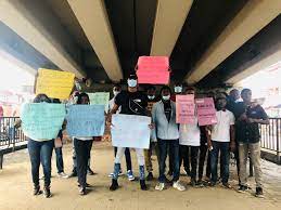 Youths protest 