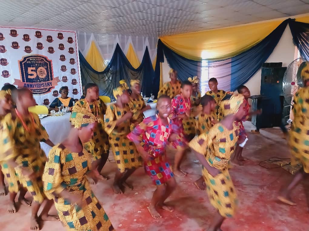 Molusi College students entertaining their old seniors