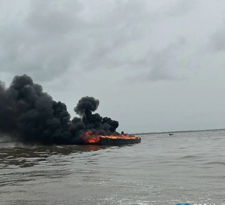 Task Force Destroys Illegal Crude Oil