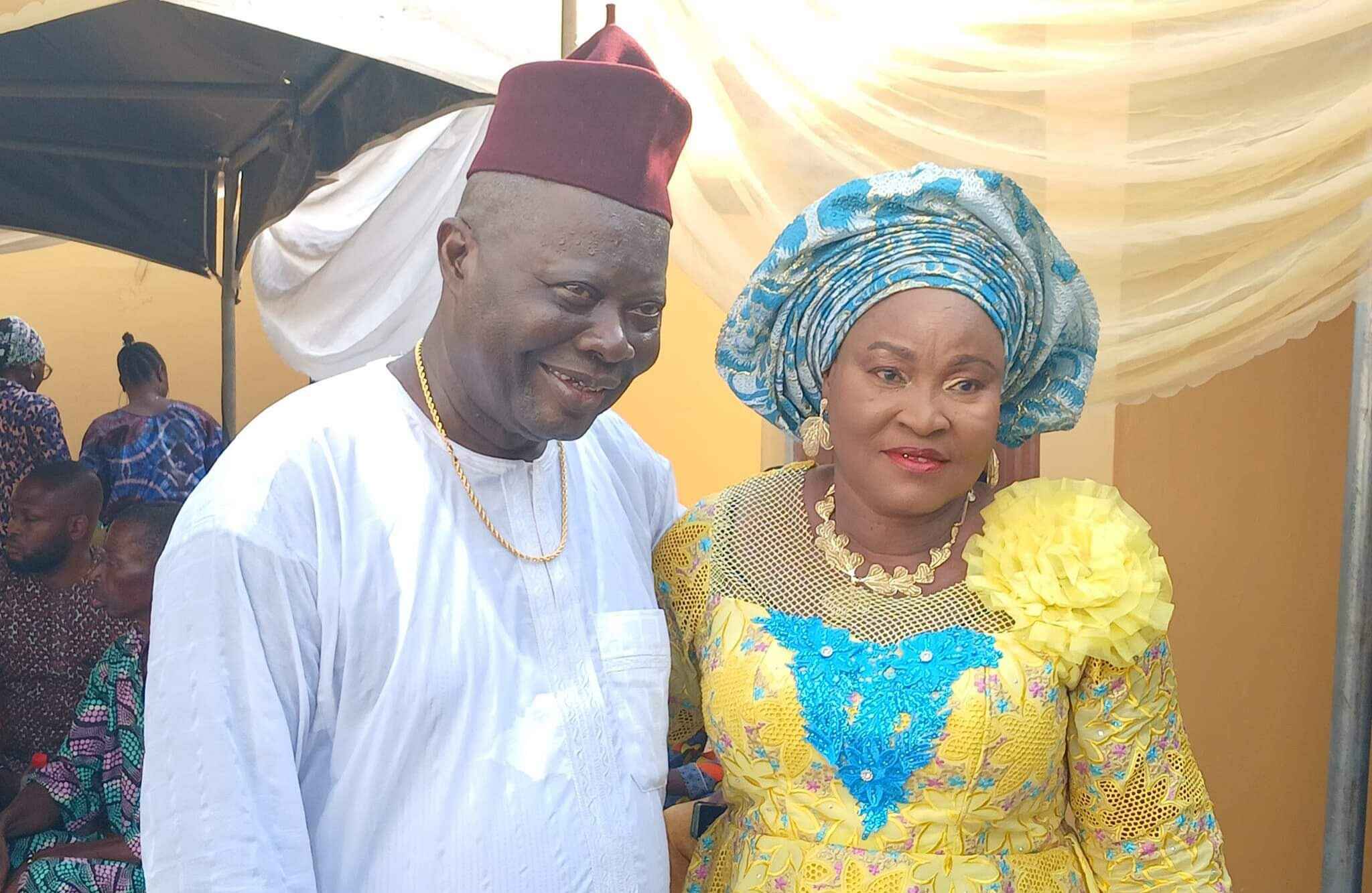 Alhaji Tajudeen Adewale Olukoya and his wife, Alhaja Titilayo