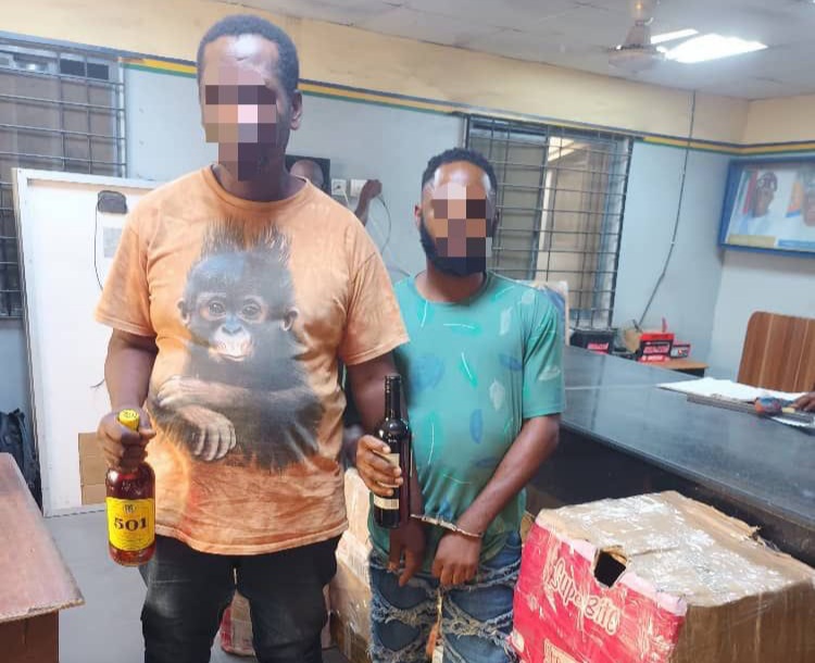 Two suspects, Imo Lawrence and Magnus Nwonka arrested for manufacturing fake drinks