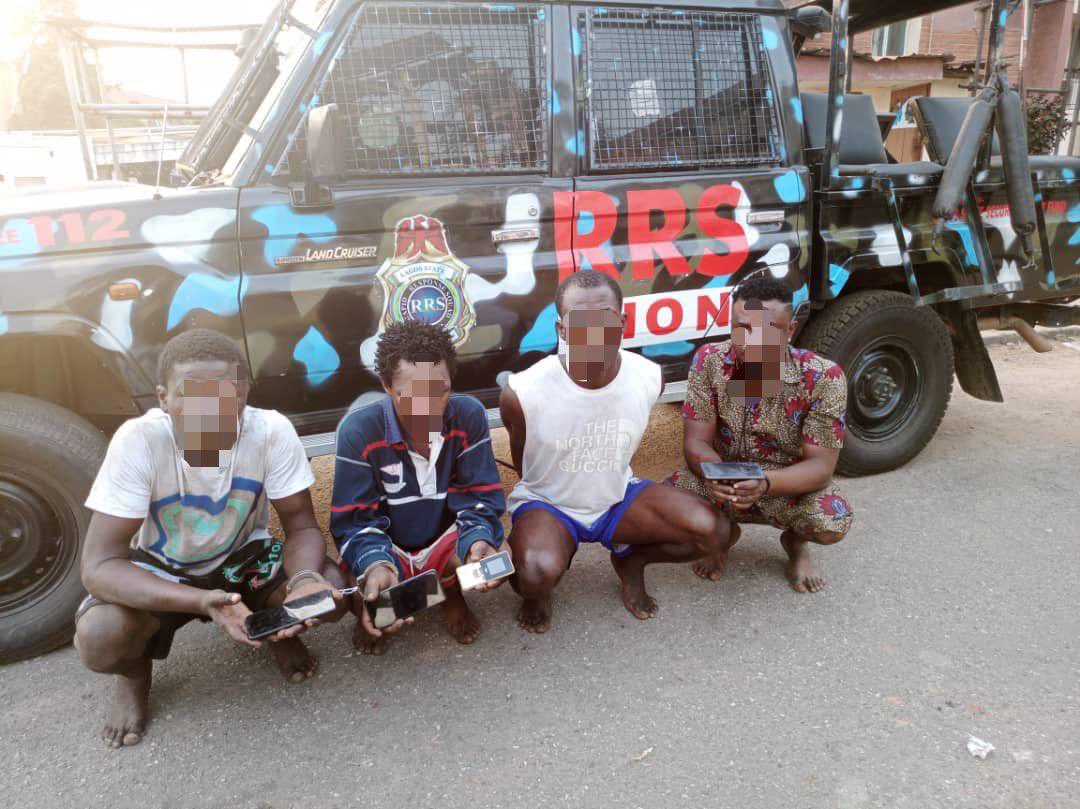 Four suspected traffic robbers