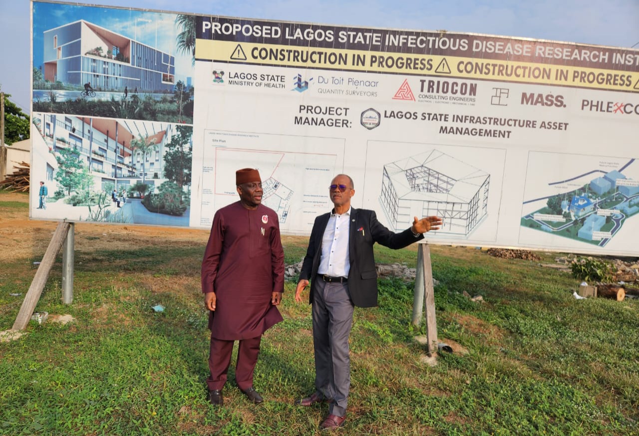 Minister of State for Health and Social Welfare, Dr. Tunji Alausa and Lagos Commissioner for Health, Prof. Akin Abayomi