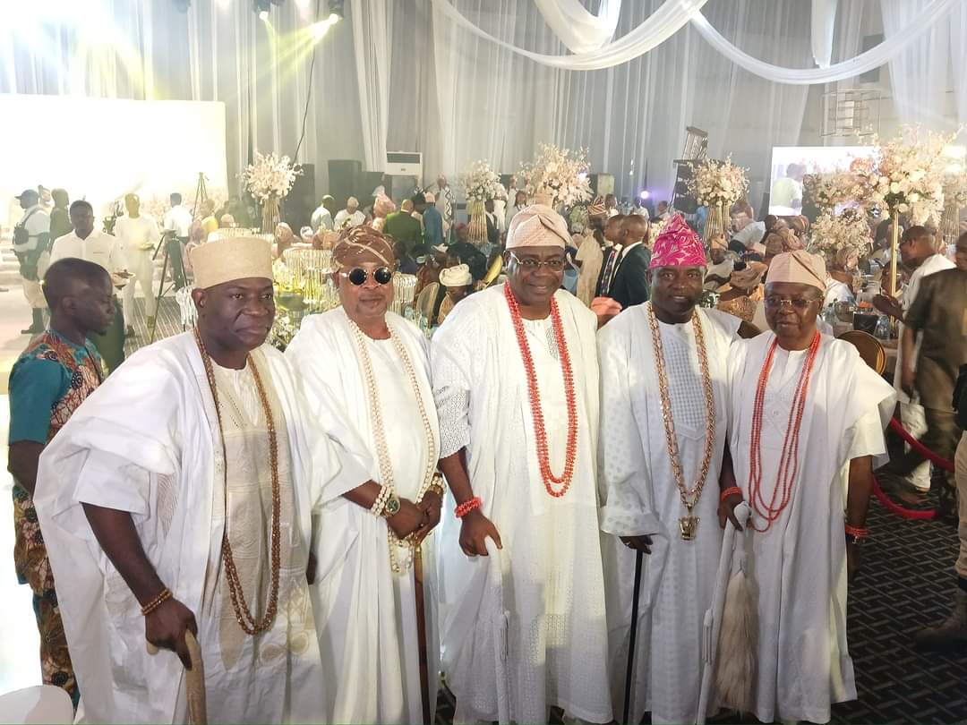 Alara of Ilara, Oba Olufolarin Olukayode Ogunsanwo and other monarchs at the wedding