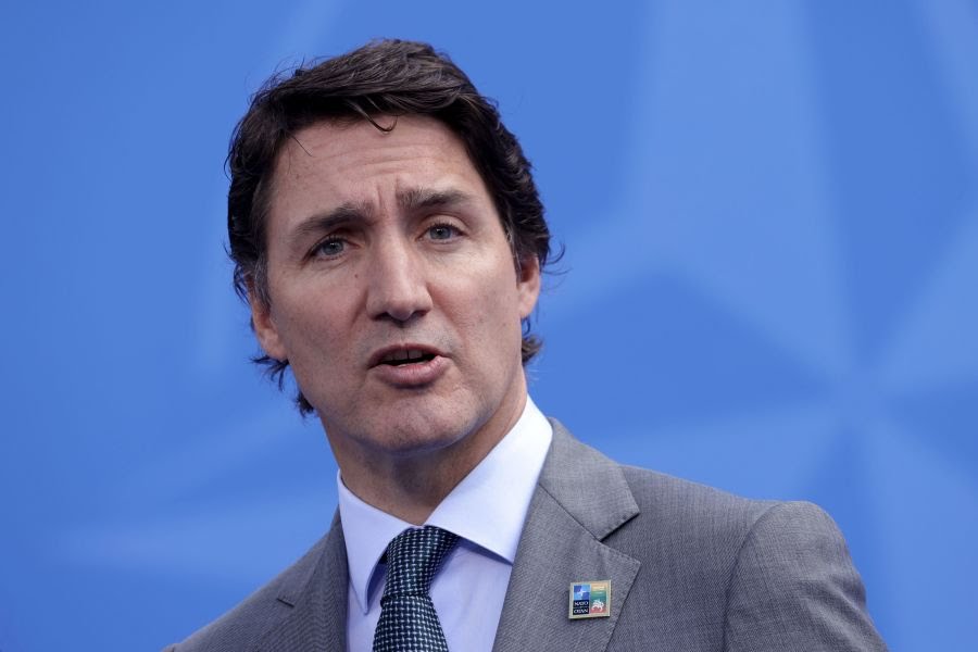Canada's Prime Minister Justin Trudeau speaks to the media in July 2023.  Sean Gallup/Getty Images/FILE