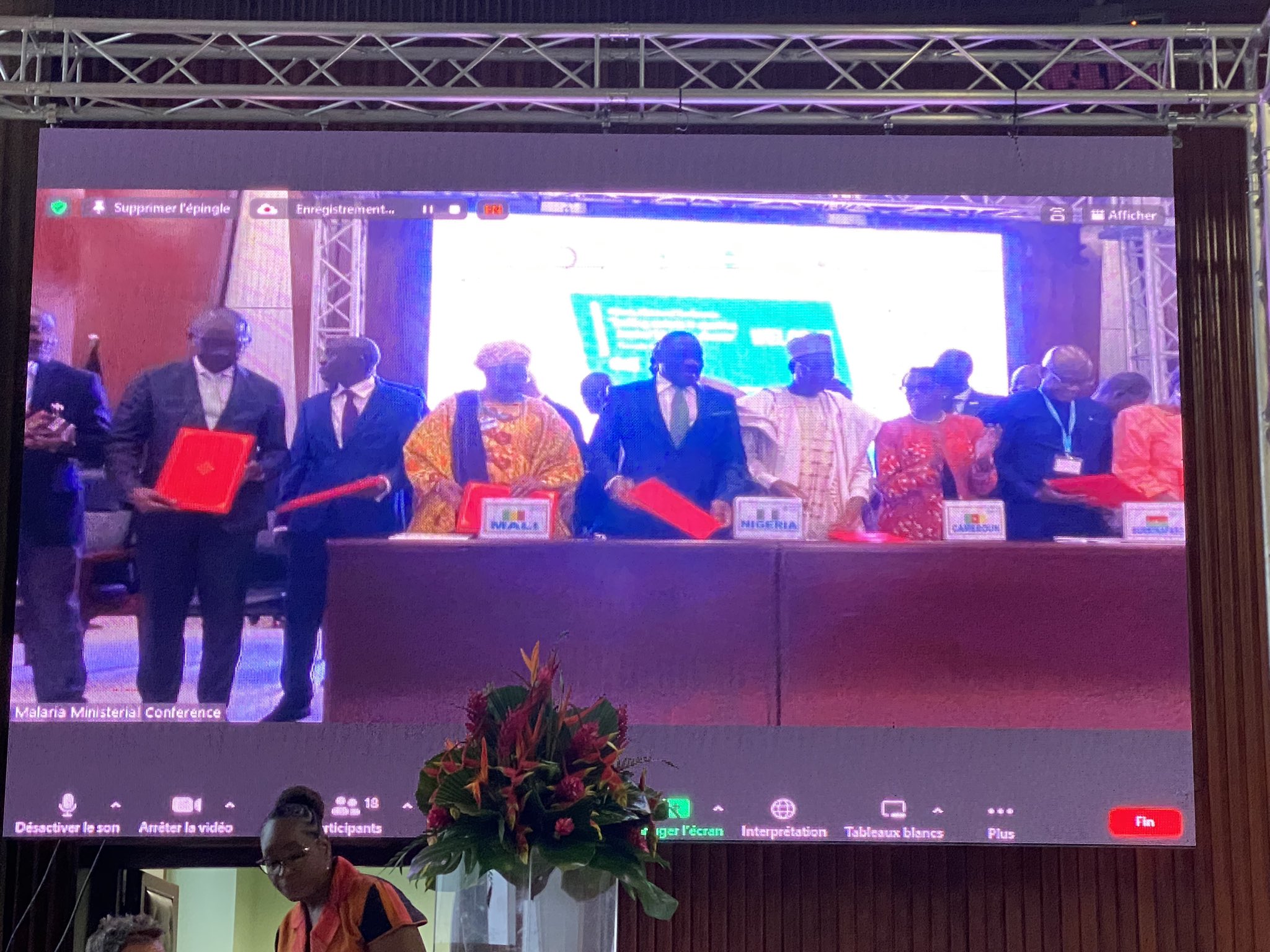 Yaoundé malaria declaration Minister of State for Health and Social Welfare, Dr. Tunji Alausa, and other health ministers from African countries at the Ministerial Conference for countries with High Burden to High Impact (HBHI) in Yaoundé, Cameroun