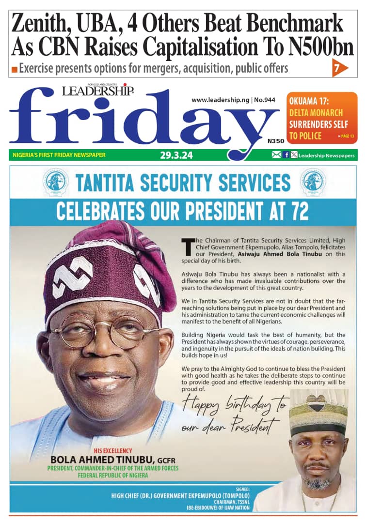 Tompolo newspapers front-pages