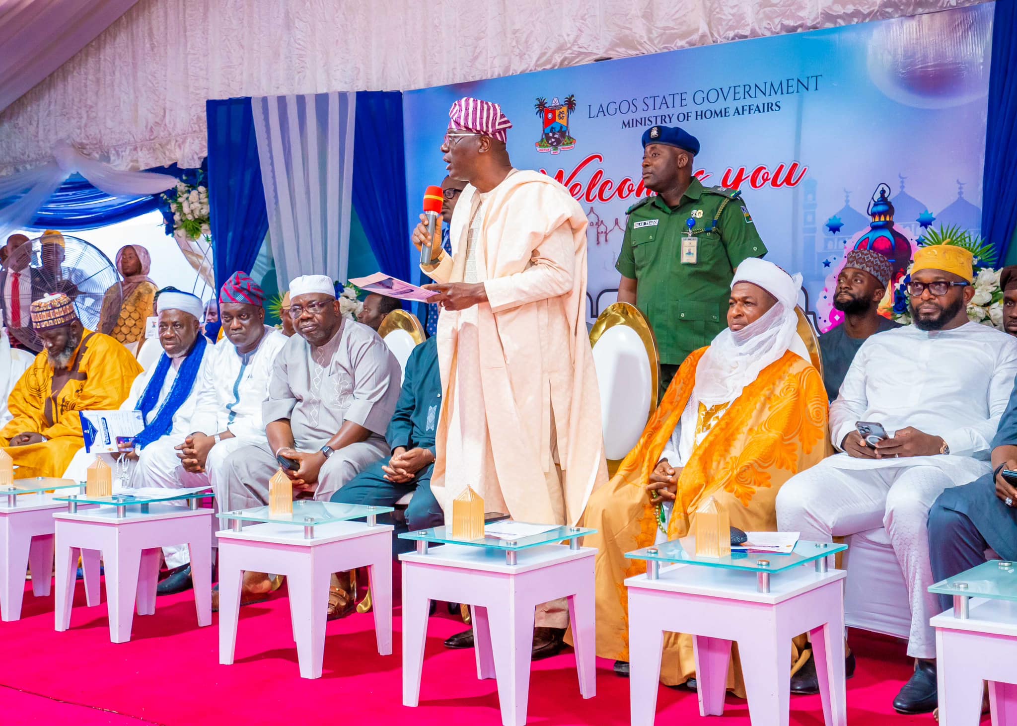 sanwo-olu speech during special prayers at the mosque