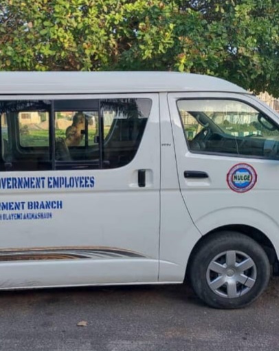 The bus donated to Epe LG employees by Princess Surah O. Animashaun