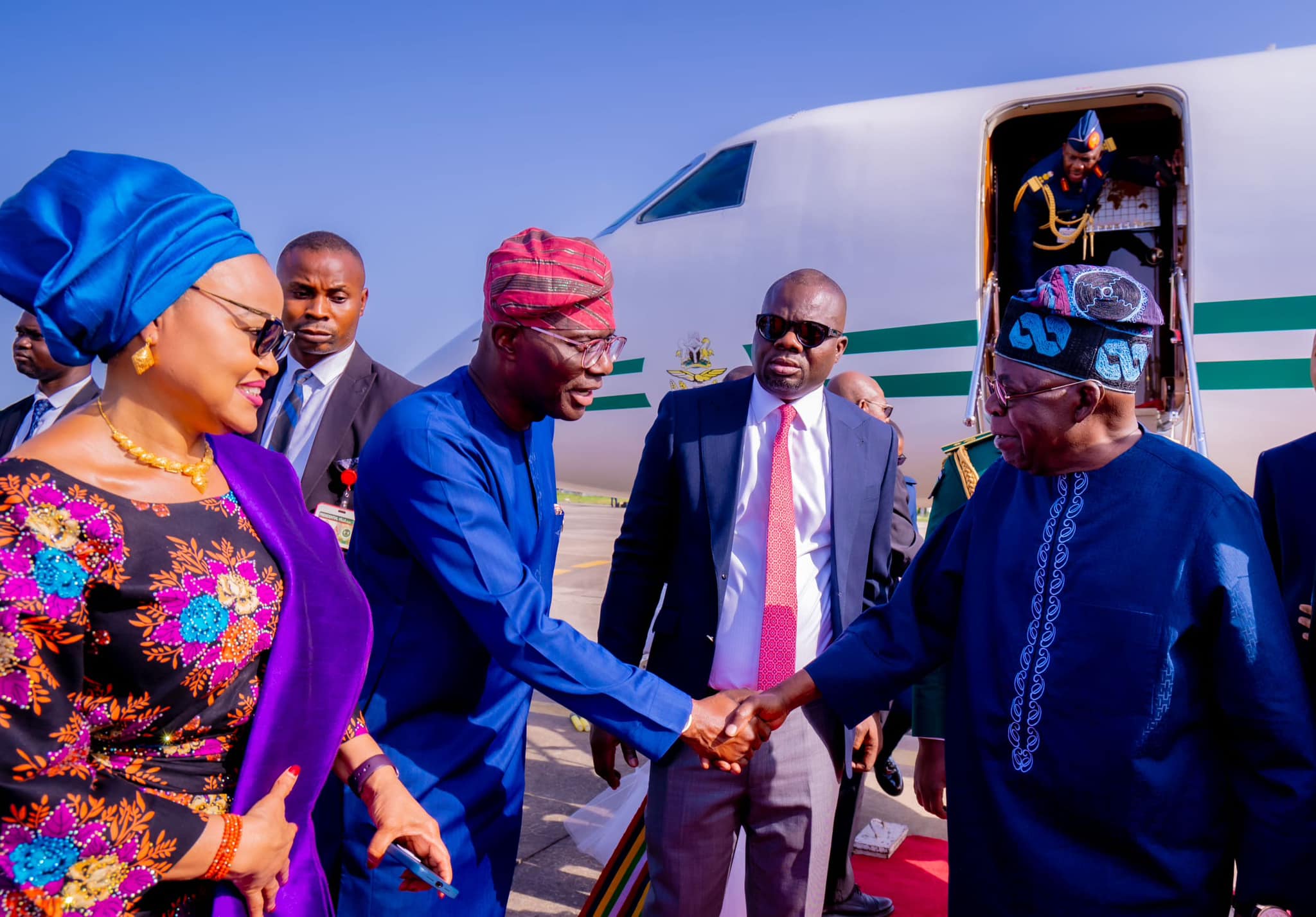 President Tinubu Arrives In Lagos For Eid Al-Fitr