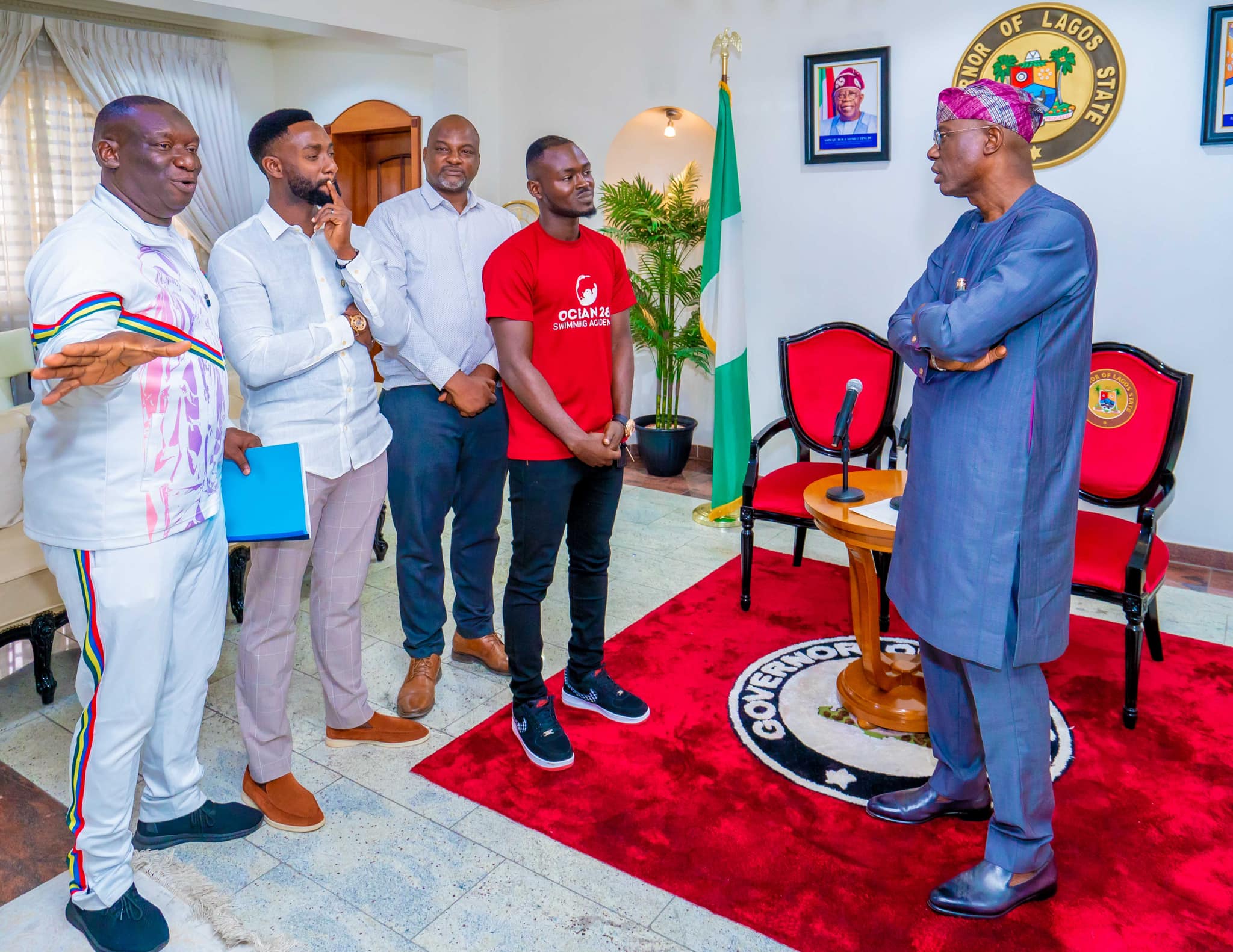 Sanwo-Olu Honors Coach Dreh