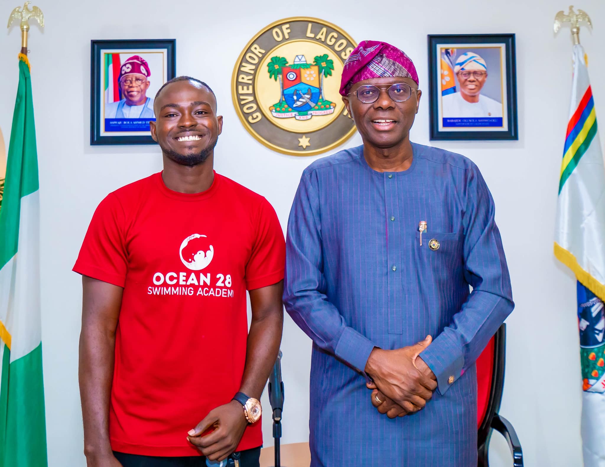 Sanwo-Olu Honors Coach Dreh