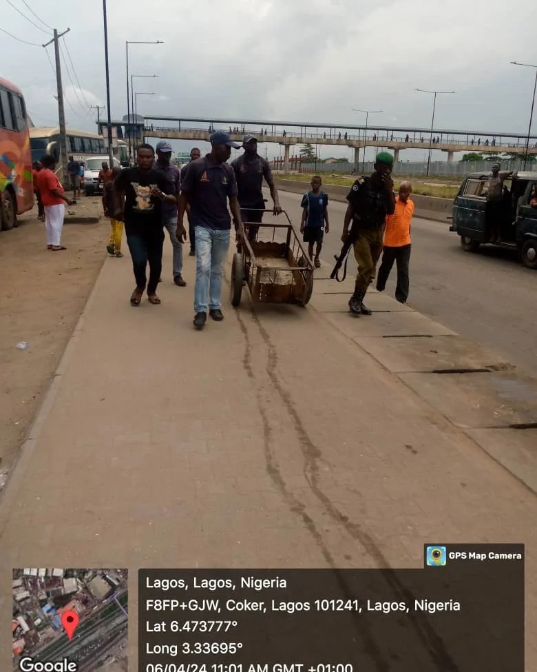 LAWMA Cracks Down On Illegal Cart Pushers In FESTAC Town
