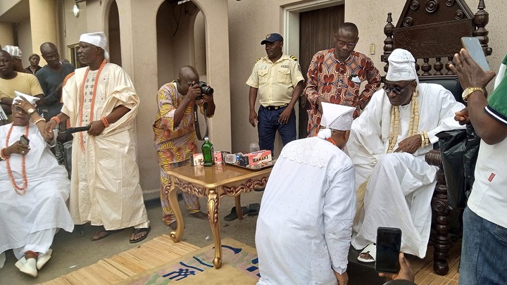 Lagos Agog As New Ojon Pays Homage To Akiolu' palace