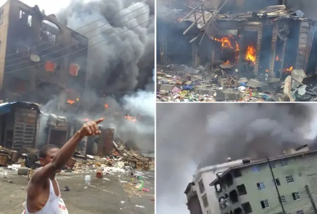 BREAKING NEWS: Lagos Governor Orders Indefinite Closure Of Dosumu Market After Fire Incident