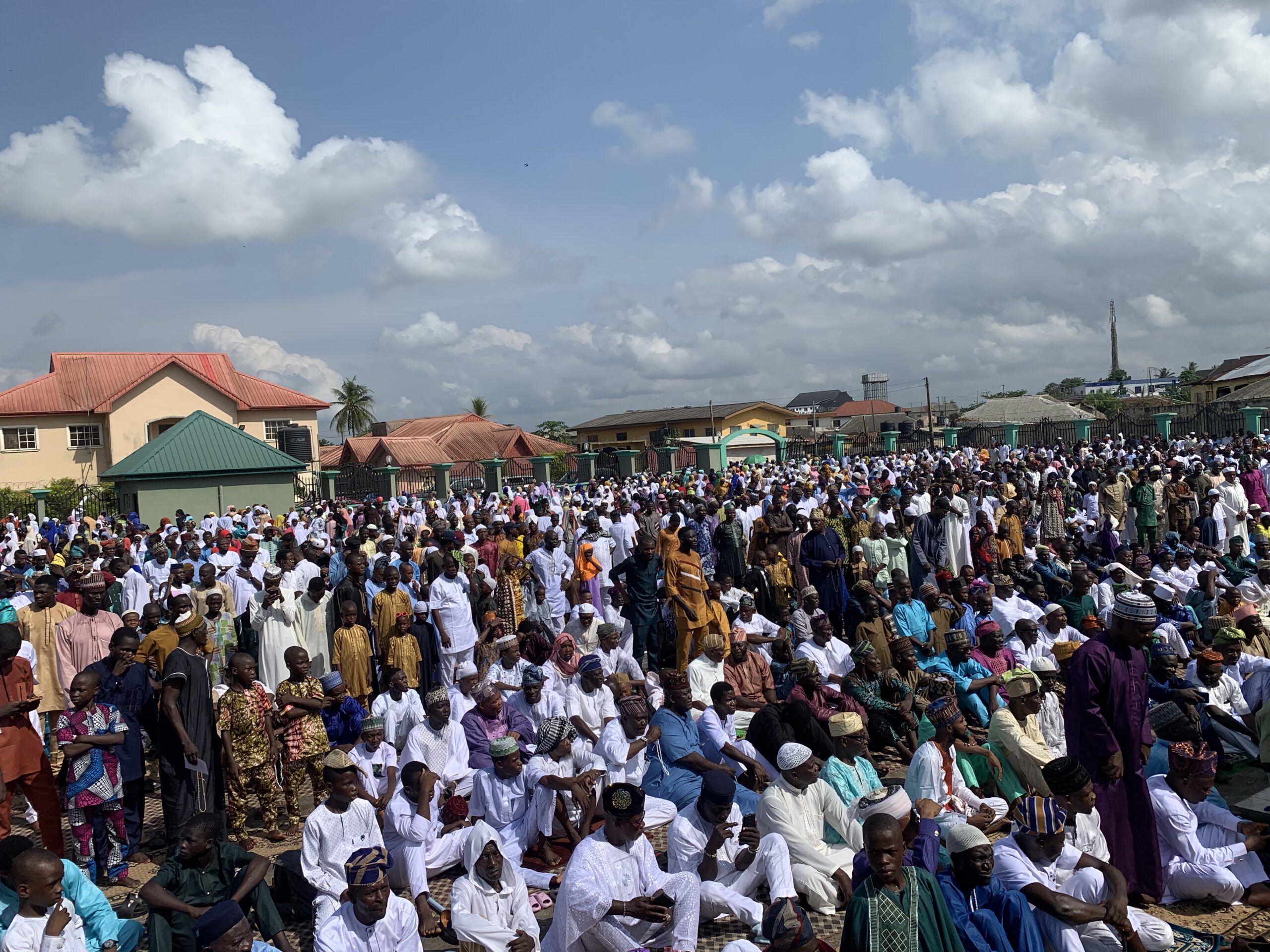 Eid-Al-Fitr: Olu Epe Of Epe Kingdom In Attendance As Residents Celebrate In Epe