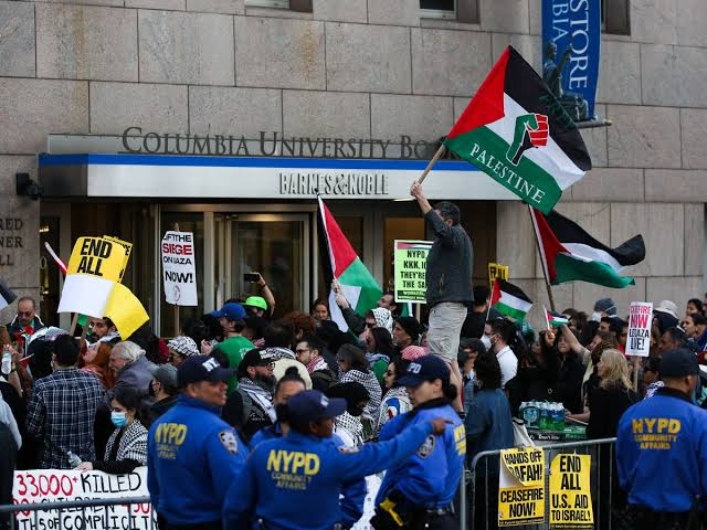 Pro-Palestinian Demonstrations Lead to Dozens of Arrests at Yale and Columbia