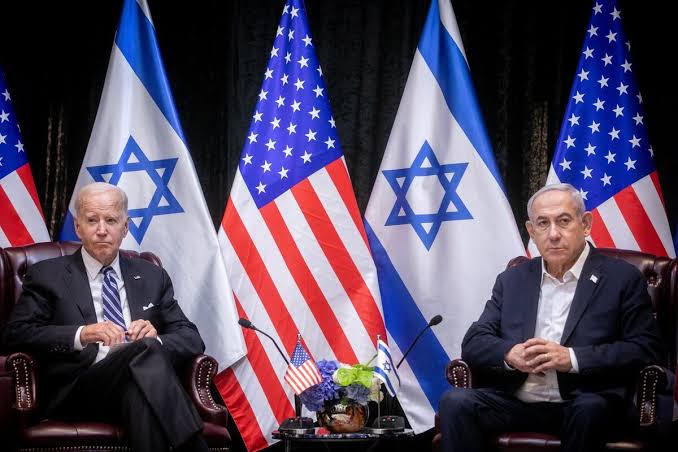 U.S. President Joe Biden attends a meeting with Israeli Prime Minister Benjamin Netanyahu, as he visits Israel amid the ongoing conflict between Israel and Hamas, in Tel Aviv, Israel, October 18, 2023. (Photo: REUTERS/Evelyn Hockstein)