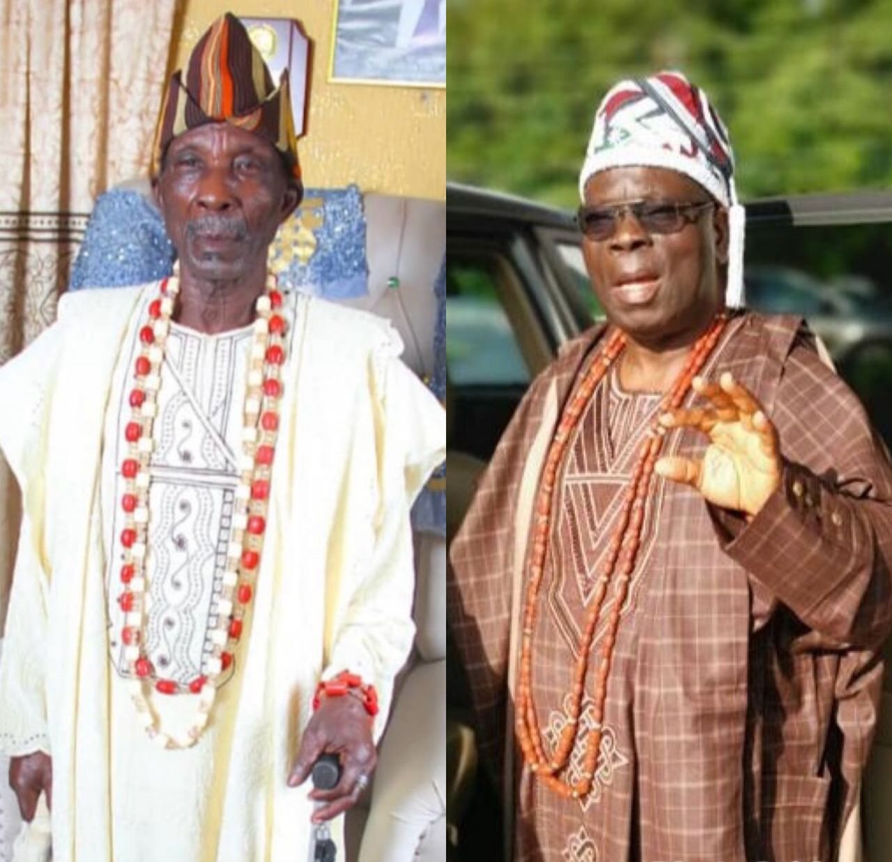 Baale of Imokun Community, High Chief Suwaliu Muritala Ishola Adewale and Aladeshoyin of Odo-Noforija, Oba Babatunde Ogunlaja