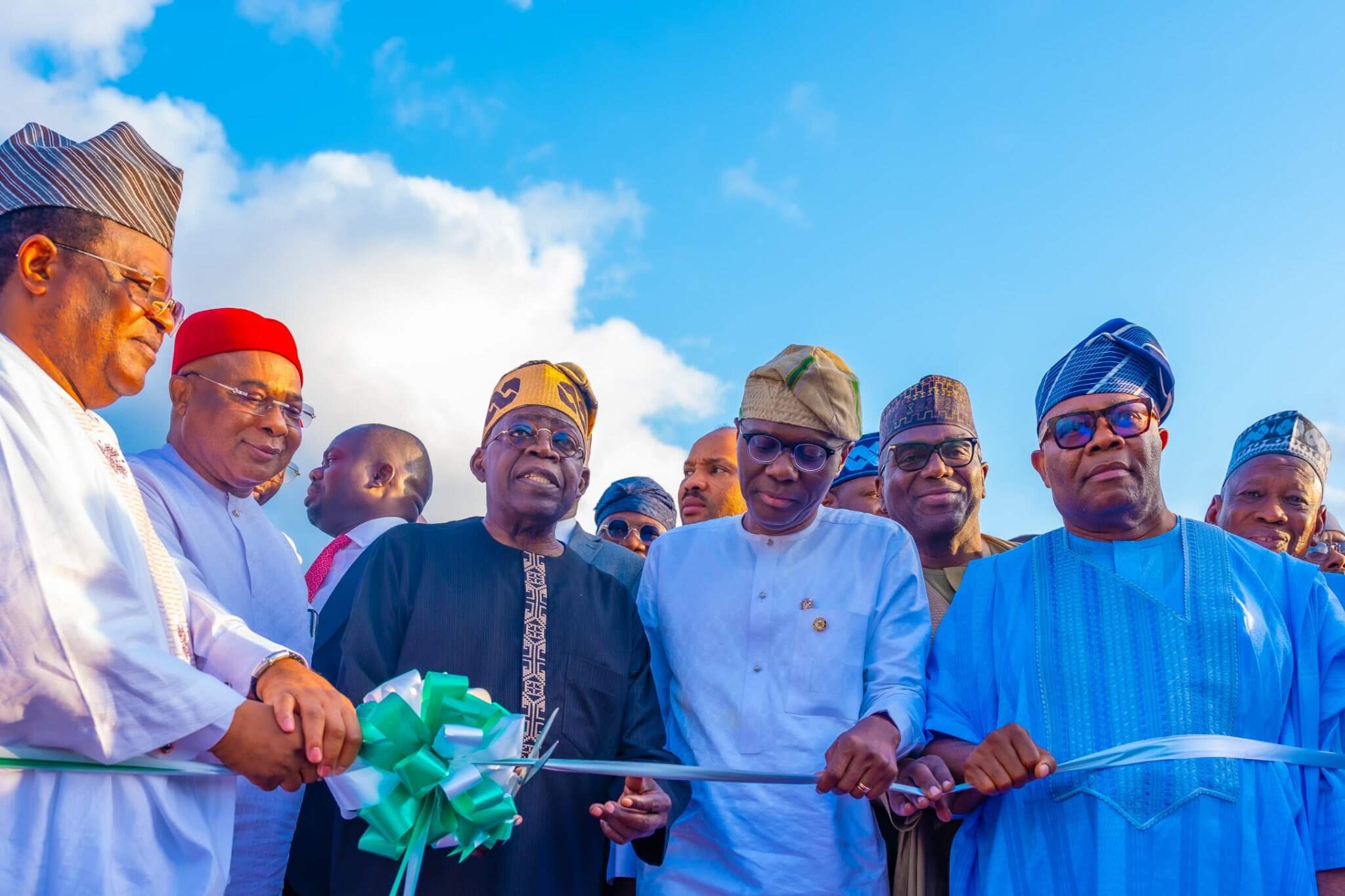 President Bola Tinubu flagging off the construction of the Lagos-Calabar Coastal Highway