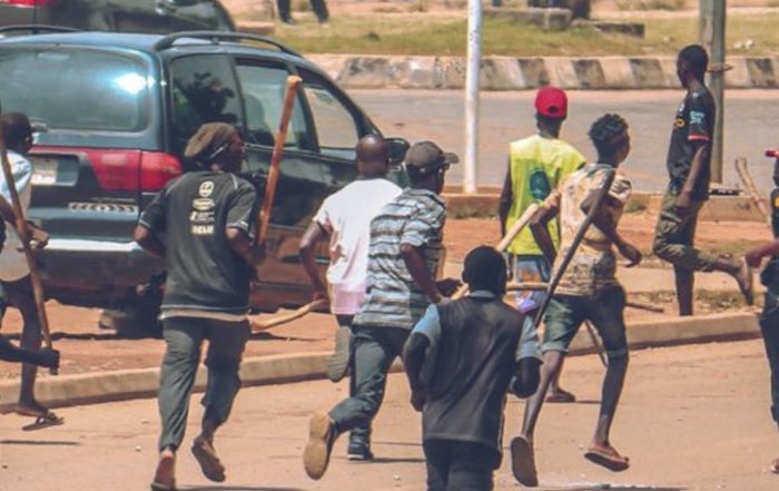 Chaos Erupts: Soldiers Beaten By Thugs At Banex Market In Abuja