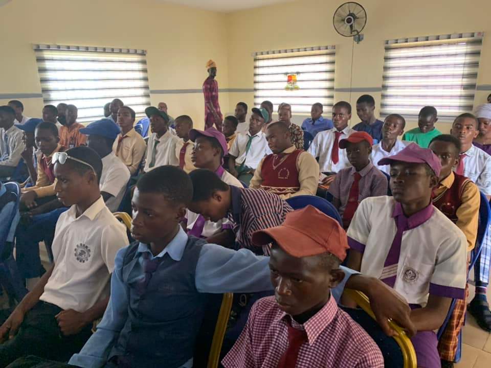 Boys at the Epe Boys Safe Space event in Epe, Lagos State