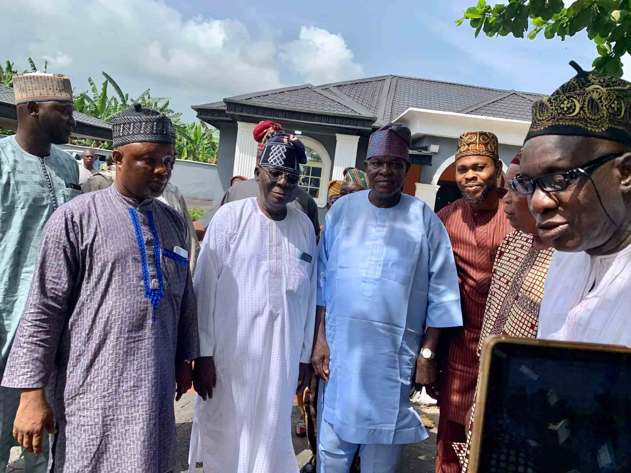 Alhaji Seriki Bamu (Middle) at the prayer programme for his 85th birthday