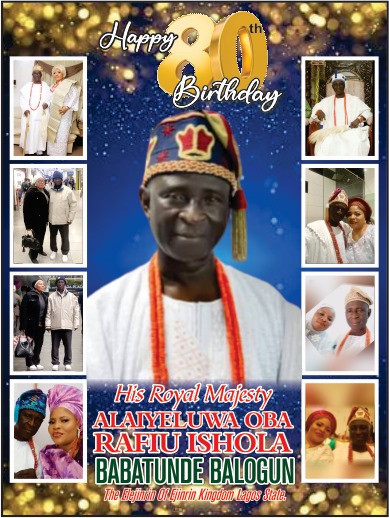 Elejinrin of Ejinrin, Oba Rafiu Ishola Babatunde Balogun at 80