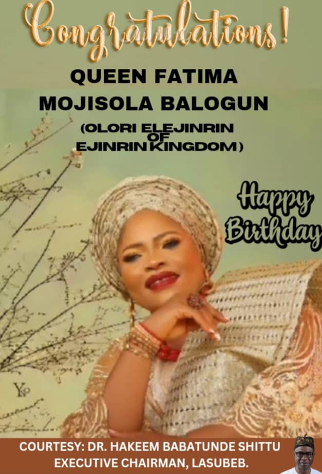 LASUBEB Chairman, Hakeem Shittu's birthday card to Fatima Mojisola Balogun