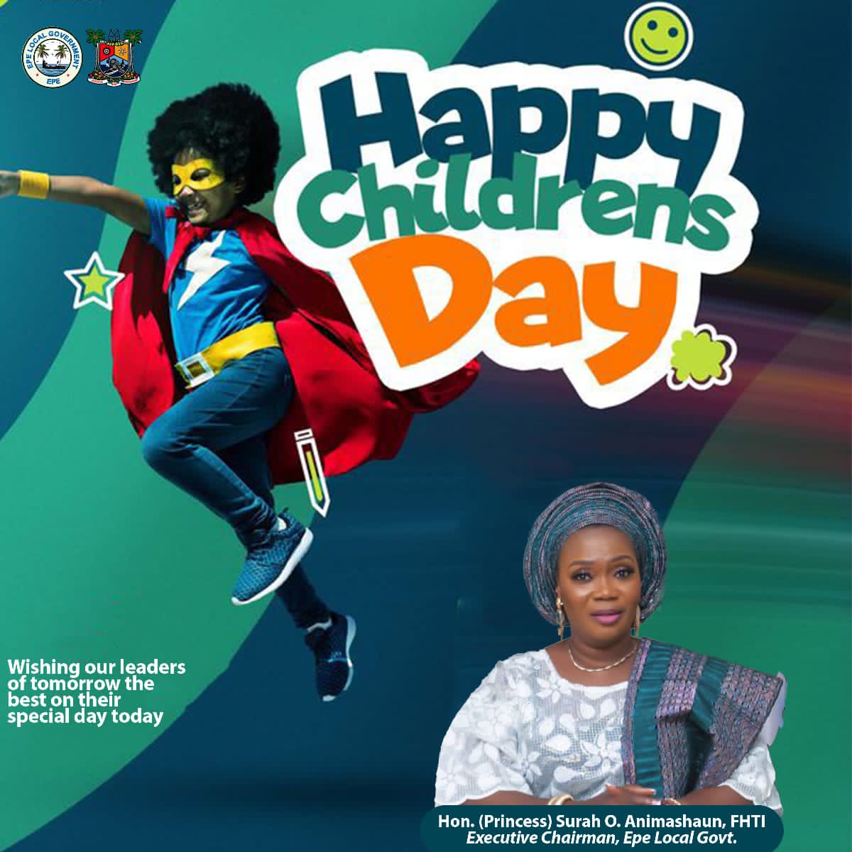 Children's Day Message of Epe LG Chairman, Surah Animashaun