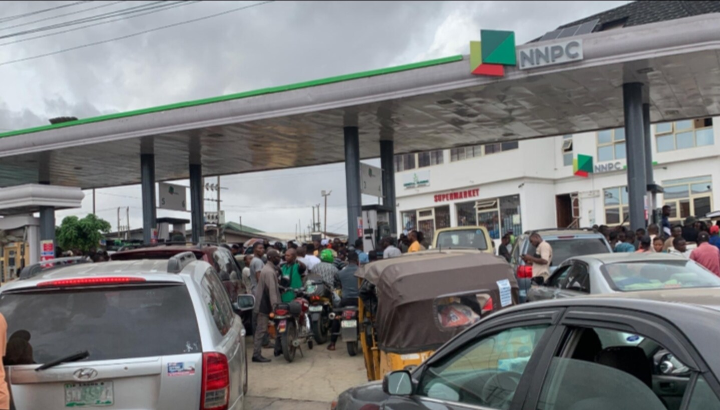 File photo of an NNPC filling station