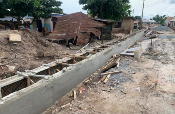 Ongoing construction of Lagbeja-Agric road in Itoikin, Ikosi-Ejinrin, Lagos