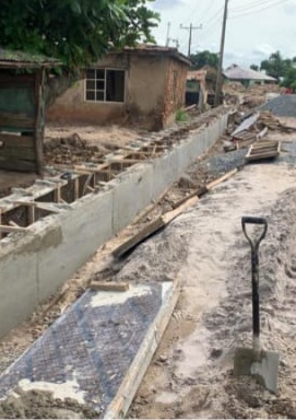 Ongoing construction of Lagbeja-Agric road in Itoikin, Ikosi-Ejinrin, Lagos