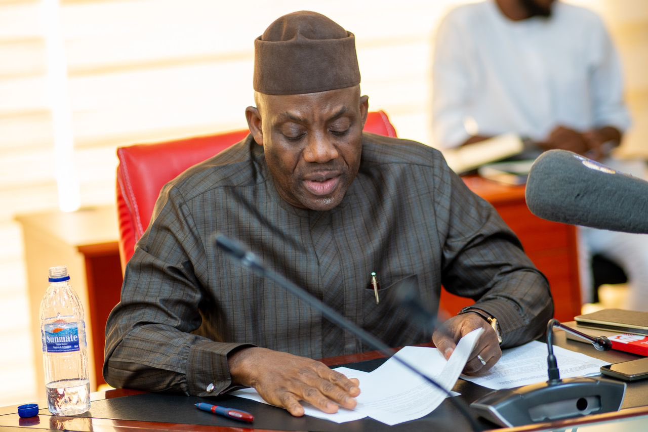 Dr. Tunji Alausa, the Minister of State for Health and Social Welfare, speaking at the inauguration of the Committee for the Development of the Nigeria National Prescription Policy