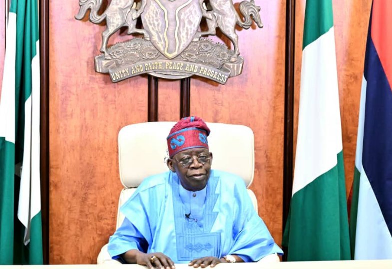 President Bola Tinubu addressing Nigerians on Democracy Day