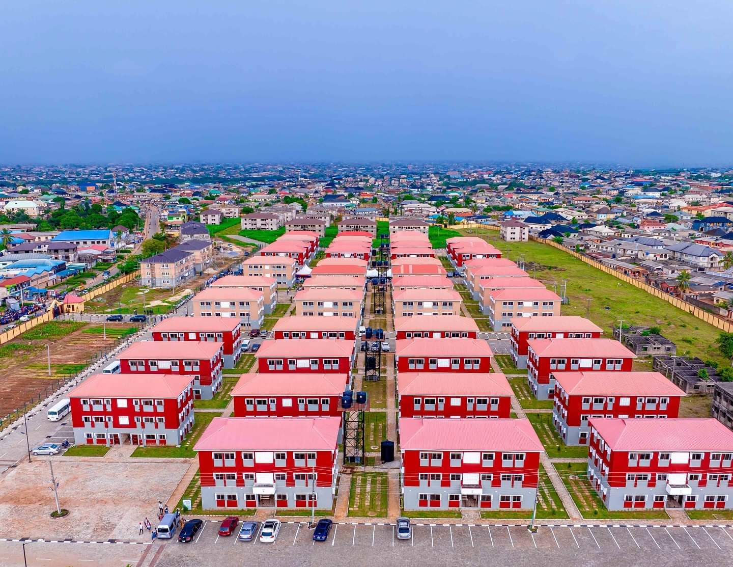 The new housing units at the Egan-Igando Mixed Housing Estate, Igando-Ikotun LCDA