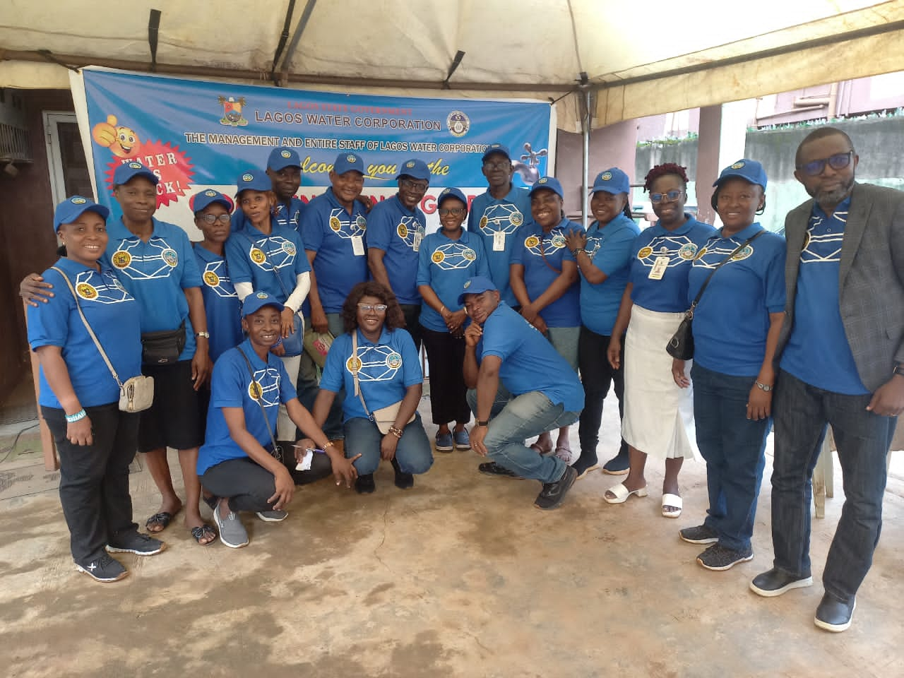 LWC Management and Staff of Lagos Water Corporation present at the Baruwa Community Engagement Forum