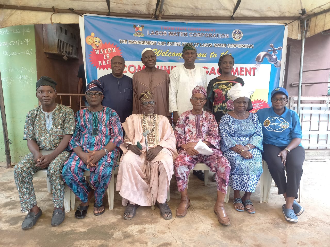 Baale of Baruwa community, CDA/CDC Leaders and LWC Executive Director, Operations at the Baruwa Community Engagement Forum held today, Saturday 22nd June 2024