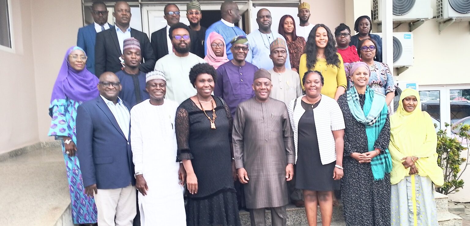 Dr. Tunji Alausa, the Minister of State for Health and Social Welfare and members of the Committee for the Development of the Nigeria National Prescription Policy