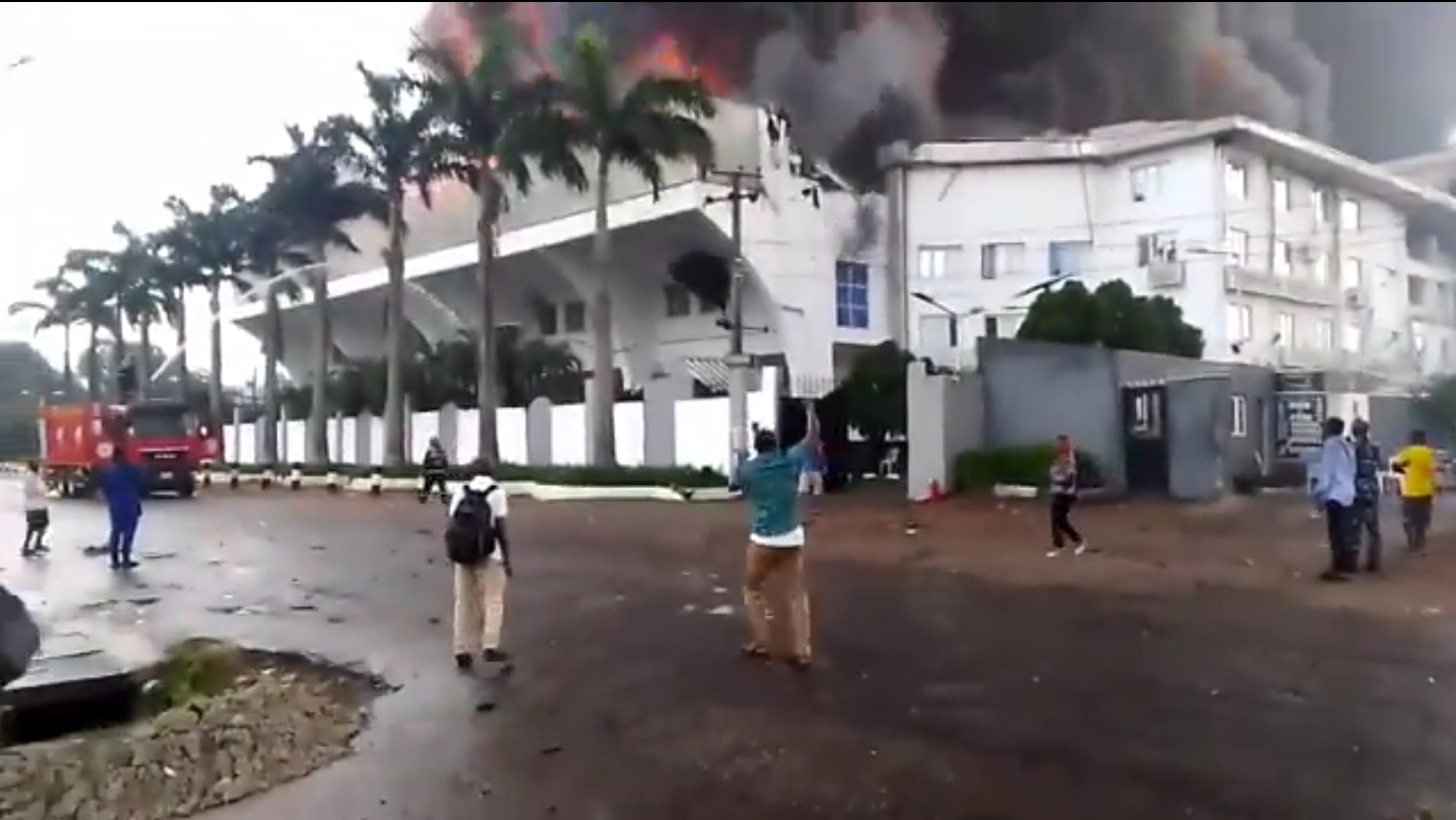 Fire at Christ Embassy church in Oregun, Lagos