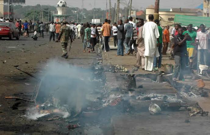 File photo: Scene of a bomb attack