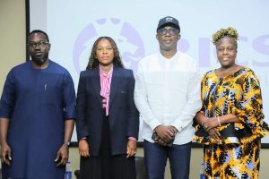 Lagos State Commissioner for the Environment and Water Resources, Tokunbo Wahab with the Royal Institution of Chartered Surveyors Lagos State chapter led by ESV Olayinka Patunola-Ajayi