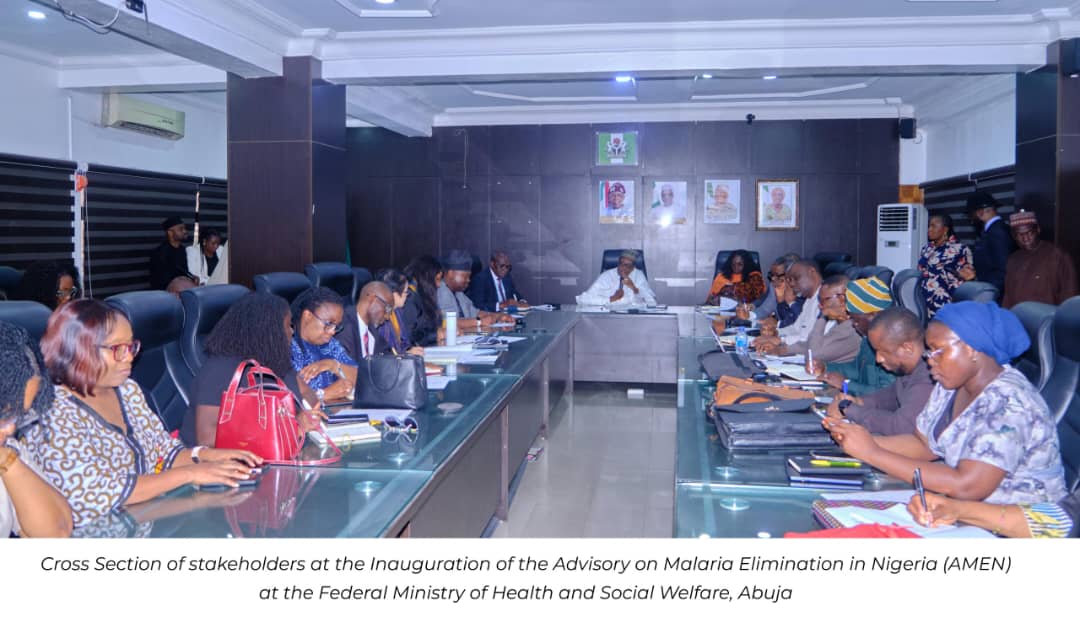 Cross Section of stakeholders at the Inauguration of the Advisory on Malaria Elimination in Nigeria (AMEN) at the Federal Ministry of Health and Social Welfare, Abuja