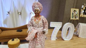 Otunba Yeye Owokemi Omogemi Abidoye-Saaka at her 70th birthday ceremony